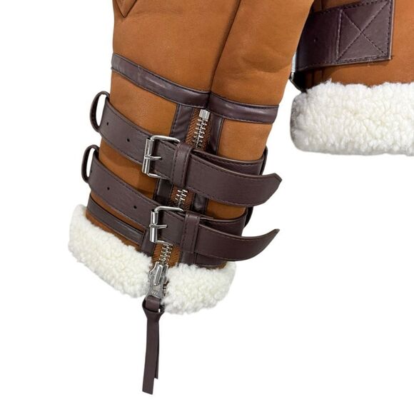 NEW REVOLVE L’Academie x Marianna Hewitt Benton Jacket Dark Brown Size XS - Picture 7 of 13